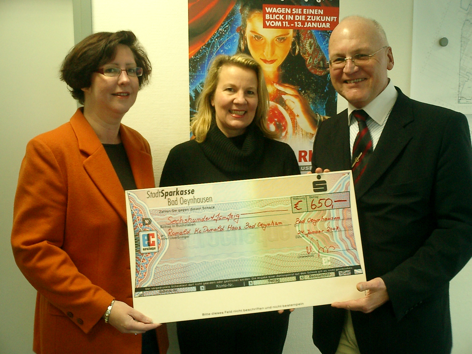 Spendenübergabe 2007