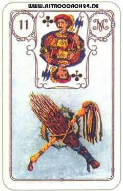 Mme Lenormand Karte Nr. 11: Die Rute, Gespr&auml;che, Streit