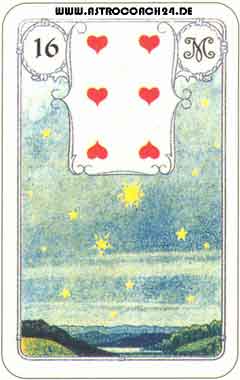 Mme Lenormand Karte Nr. 16: Die Sterne: Glück, Spiritualität