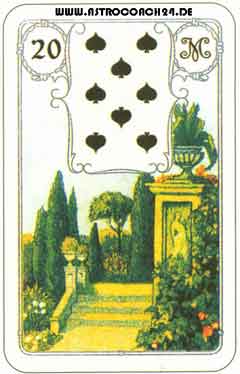 Mme Lenormand Karte Nr. 20: Der Park: &Ouml;ffentlichkeit, Veranstaltungen
